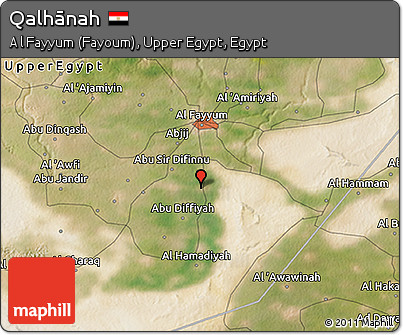 Satellite 3D Map of Qalhānah