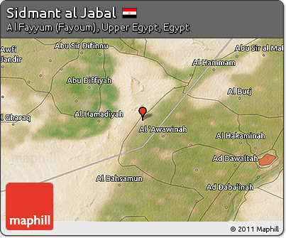 Satellite 3D Map of Sidmant Al Jabal