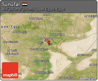 Satellite 3D Map of Sunūfar