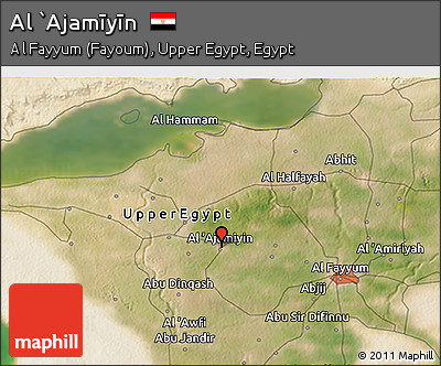 Satellite 3D Map of Al `Ajamīyīn