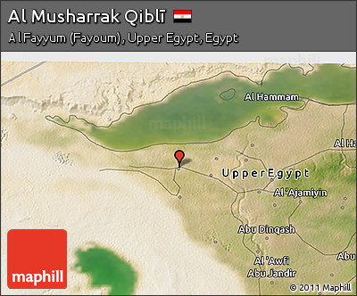 Satellite 3D Map of Al Musharrak Qiblī