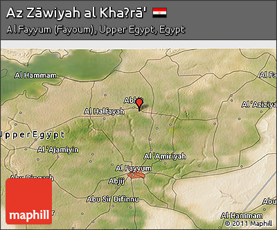 Satellite 3D Map of Az Zāwiyah Al Khaḑrā'