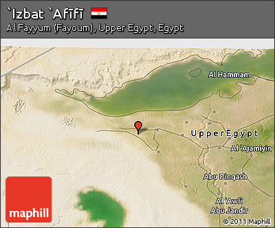 Satellite 3D Map of `Izbat `Afīfī