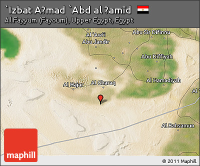 Satellite 3D Map of `Izbat Aḩmad `Abd Al Ḩamīd