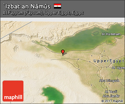 Satellite 3D Map of `Izbat An Nāmūs