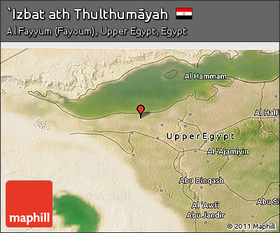 Satellite 3D Map of `Izbat Ath Thulthumāyah