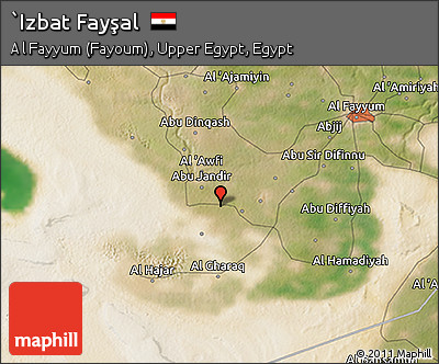 Satellite 3D Map of `Izbat Fayşal