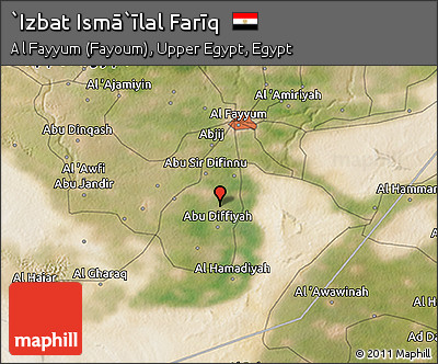 Satellite 3D Map of `Izbat Ismā`īlal Farīq