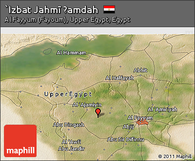 Satellite 3D Map of `Izbat Jahmī Ḩamdah