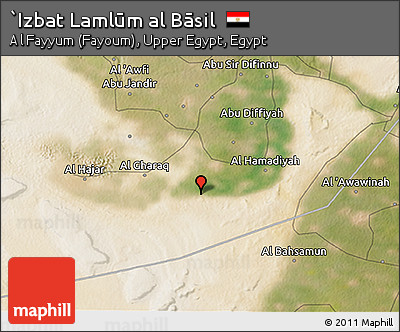 Satellite 3D Map of `Izbat Lamlūm Al Bāsil