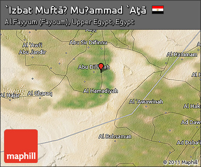 Satellite 3D Map of `Izbat Muftāḩ Muḩammad `Aţā