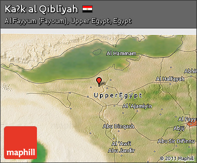 Satellite 3D Map of Kaḩk Al Qiblīyah