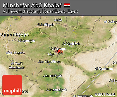 Satellite 3D Map of Minsha'at Abū Khalaf