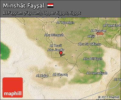 Satellite 3D Map of Minshāt Fayşal
