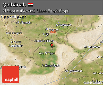 Satellite 3D Map of Qalhānah