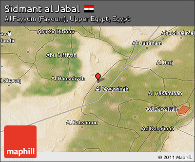 Satellite 3D Map of Sidmant Al Jabal