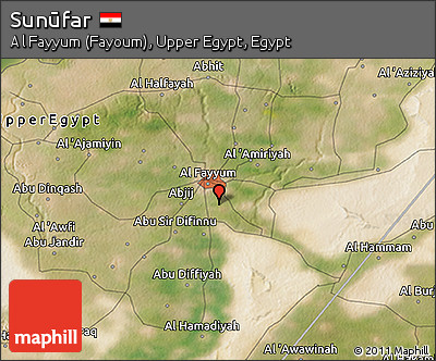 Satellite 3D Map of Sunūfar