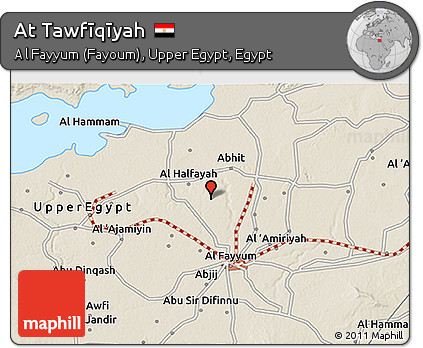 Shaded Relief 3D Map of At Tawfīqīyah