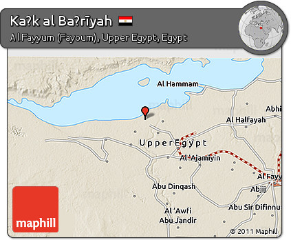 Shaded Relief 3D Map of Kaḩk Al Baḩrīyah