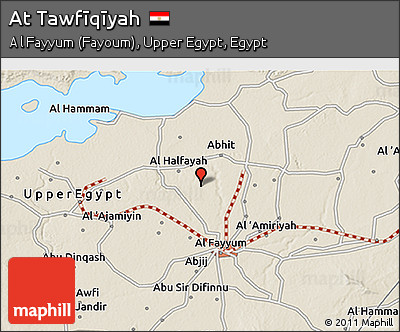 Shaded Relief 3D Map of At Tawfīqīyah