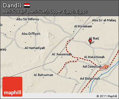 Shaded Relief 3D Map of Dandīl