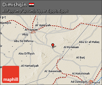 Shaded Relief 3D Map of Dimishqīn