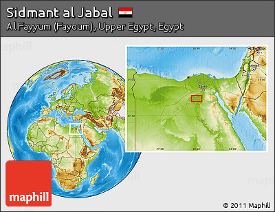 Physical Location Map of Sidmant Al Jabal