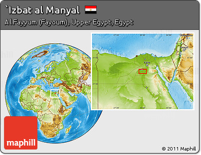 Physical Location Map of `Izbat Al Manyal