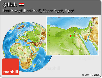 Physical Location Map of Qillah