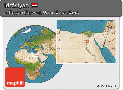 Satellite Location Map of Idrāsiyah