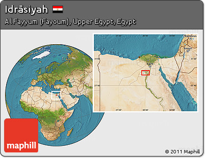 Satellite Location Map of Idrāsiyah