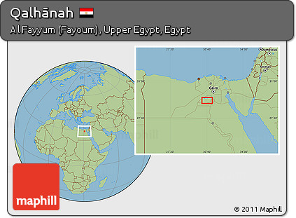 Savanna Style Location Map of Qalhānah