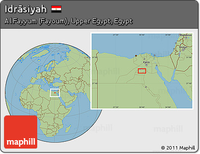 Savanna Style Location Map of Idrāsiyah