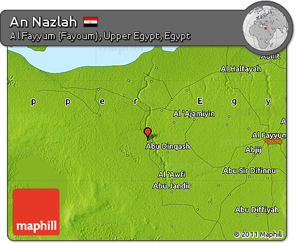 Physical Map of An Nazlah