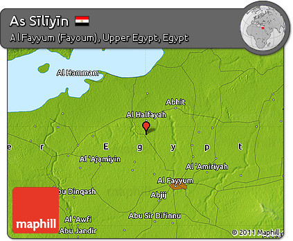 Physical Map of As Sīlīyīn