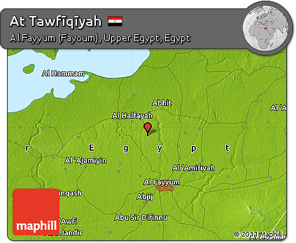 Physical Map of At Tawfīqīyah