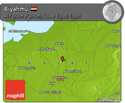 Physical Map of Biyahmū