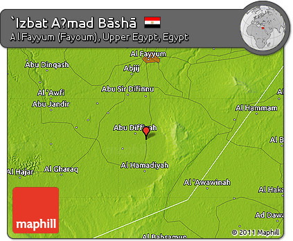 Physical Map of `Izbat Aḩmad Bāshā