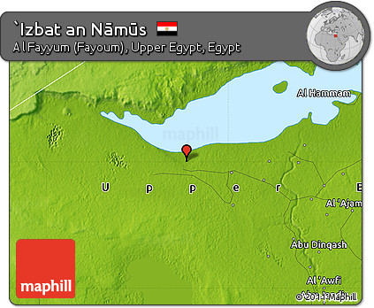 Physical Map of `Izbat An Nāmūs
