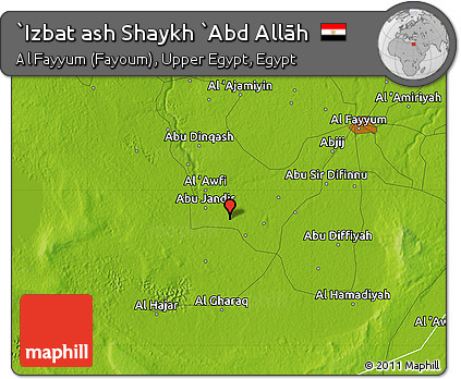 Physical Map of `Izbat Ash Shaykh `Abd Allāh