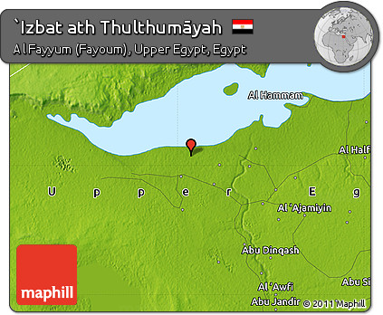 Physical Map of `Izbat Ath Thulthumāyah