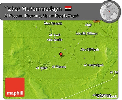 Physical Map of `Izbat Muḩammadayn