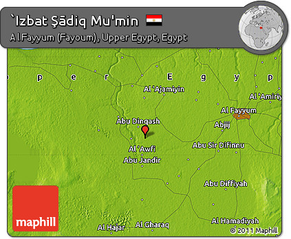 Physical Map of `Izbat Şādiq Mu'min