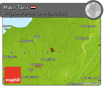 Physical Map of Maţir Ţāris