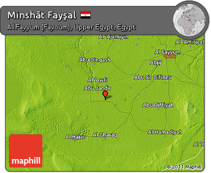Physical Map of Minshāt Fayşal