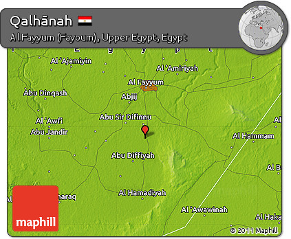 Physical Map of Qalhānah