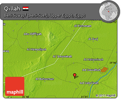 Physical Map of Qillah