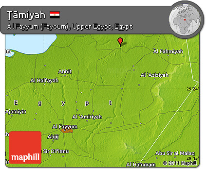 Physical Map of Ţāmiyah