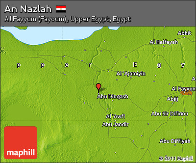 Physical Map of An Nazlah