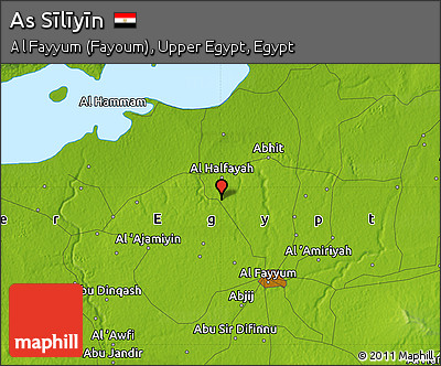 Physical Map of As Sīlīyīn